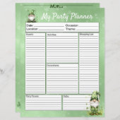 Schattige groene St. Patrick's Day Gnomes (Voorkant / Achterkant)