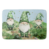 Schattige groene St. Patrick's Day Gnomes Badmat (Voorkant)