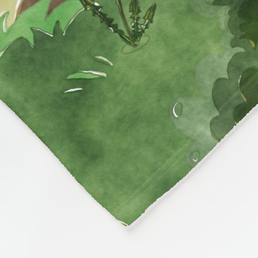 Schattige groene St. Patrick's Day Gnomes Fleece Deken (Hoek)