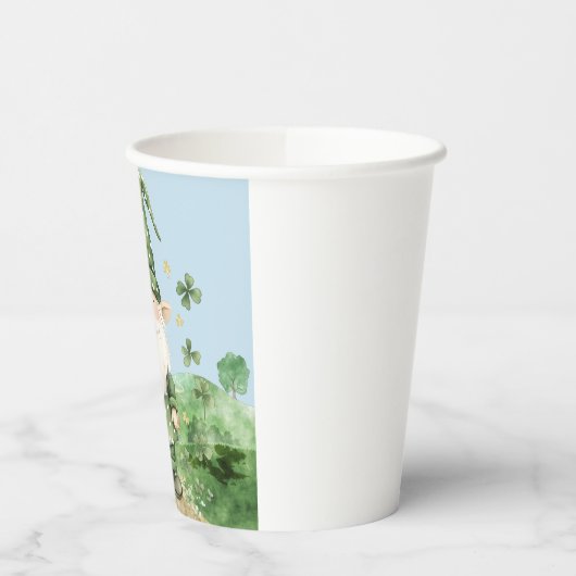 Schattige groene St. Patrick's Day Gnomes Papieren Bekers (Links)