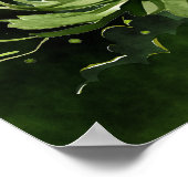 Schattige groene St. Patrick's Day Gnomes Poster (Hoek)