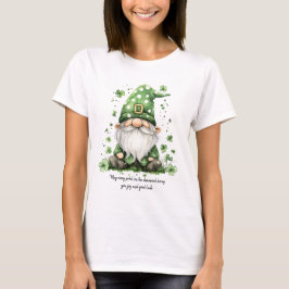 Schattige groene St. Patrick's Day Gnomes T-shirt