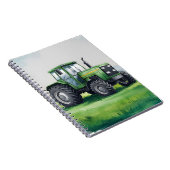 Schattige groene tractor boerderij waterverf kinde notitieboek (Rechterzijde)