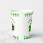 Schattige Groene Tractor Verjaardagsfeestje Papieren Bekers (Rechts)