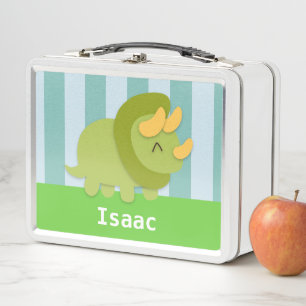 Schattige groene Triceratops Kids gepersonaliseerd