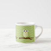 Schattige groene uilen espresso kop (Rechts)