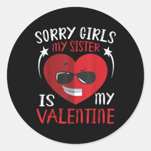 Schattige groot hart gezicht sorry meisjes mijn zu ronde sticker