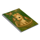 Schattige, grootoogig, baby unisus, pegasus eenhoo notitieboek (Rechterzijde)