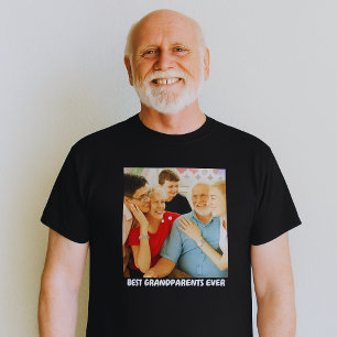 Schattige Grootouders Kleinkinderen Familie Foto C T-shirt
