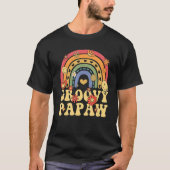 Schattige Groovy Papaw Retro Groovy Rainbow T-shirt (Voorkant)
