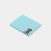 Schattige Grote Hond Puppy Post-it® Notes (Schuin)