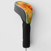 Schattige grote lelie bloem foto golfheadcover (Schuin)
