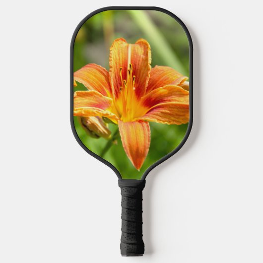 Schattige grote lelie bloem foto pickleball paddle (Voorkant)