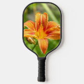 Schattige grote lelie bloem foto pickleball paddle (Achterkant)