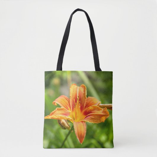 Schattige grote lelie bloem foto tote bag (Voorkant)