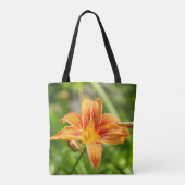 Schattige grote lelie bloem foto tote bag (Achterkant)