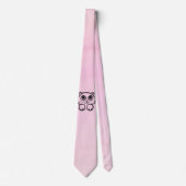 Schattige grote ogen kat roze stropdas (Voorkant)