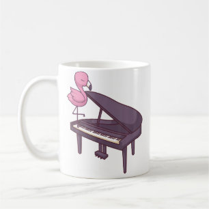 Schattige Grote Pianospeler Pianist Muzikant I Fla Koffiemok