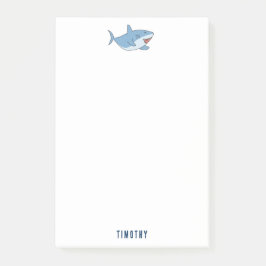 Schattige Grote Witte Haaien Oceaan Patroon Post-it® Notes