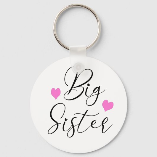 Schattige grote zus sleutelhanger (Voorkant)