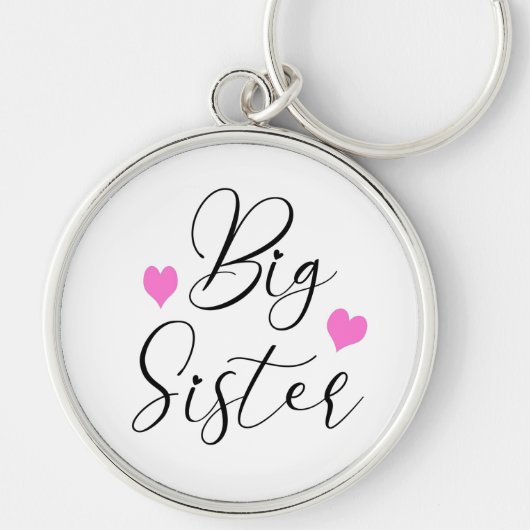 Schattige grote zus sleutelhanger (Voorkant)