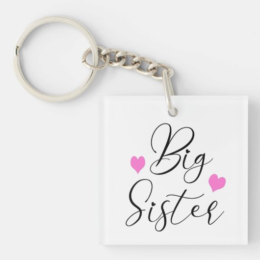Schattige grote zus sleutelhanger (voorkant)