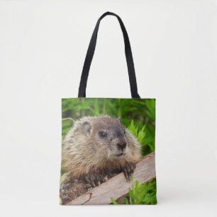 Schattige Groundhog Woodchuck Tote Bag
