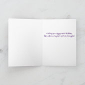 Schattige Guinea Pig Fun Foto Verjaardag Kaart (Binnen)