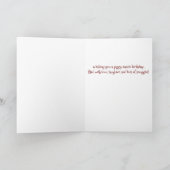 Schattige Guinea Pig Fun Foto Verjaardag Kaart (Binnen)