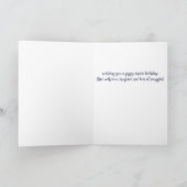 Schattige Guinea Pig Fun Foto Verjaardag Kaart (Binnen)