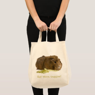 Schattige Guinee Foto herbruikbaar Eco Green Tote Bag