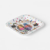 Schattige Guinee Pigs & Balloons Verjaardagspapier Papieren Bordje (Gebogen)