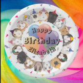 Schattige Guinee Pigs & Balloons Verjaardagspapier Papieren Bordje