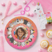 Schattige Guinee Pigs Verjaardagspapier Bord (Feest)