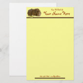 Schattige Guinee-Varkens Eatselderij Fotografie Briefpapier (Voorkant / Achterkant)