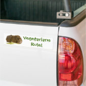 Schattige Guinee-Varkens Eatselderij Fotografie Bumpersticker (Op Truck)
