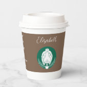 Schattige Guinee Varkenspapier Cup Papieren Bekers (Achterkant)