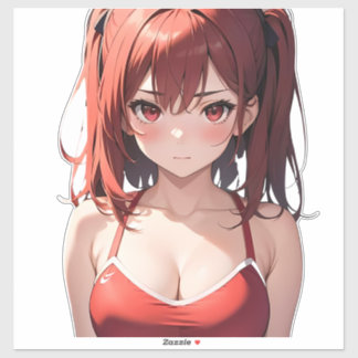 Schattige Gym Anime Meisje, Yasutake Kohaku Sticker