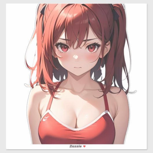 Schattige Gym Anime Meisje, Yasutake Kohaku Sticker (Vel)