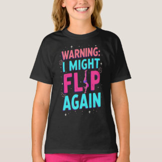 Schattige gymnastiekkunst voor meisjes, kinderen,  t-shirt