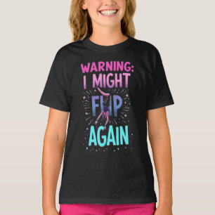 Schattige gymnastiekkunst voor meisjes, kinderen, t-shirt