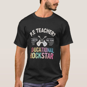 Schattige gymnastiekleraar ONDERWIJS ROCKSTAR Onde T-shirt
