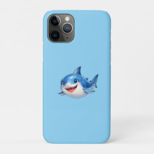Schattige haai met grote ogen Gelukkig oceandier I Case-Mate iPhone Case