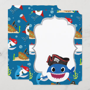 Schattige haaien, blauwe rug kaart