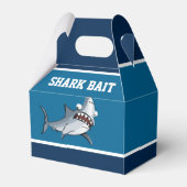 Schattige haaienaas verjaardagsfeestje bedankdoosjes (Voorkant Zijde)