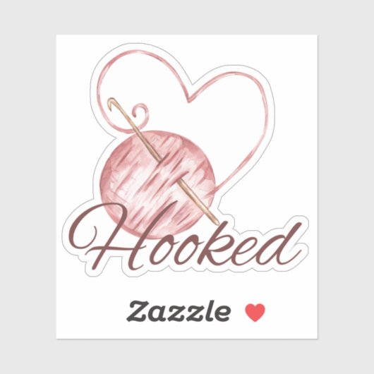 Schattige haakwerk sticker (Vel)
