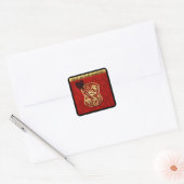 Schattige haan Chinees Nieuwjaar Zodiac Birthday S Vierkante Sticker (Envelop)