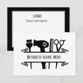 schattige haarstaartstylist voor elk doel notitiekaartje (Voorkant / Achterkant)