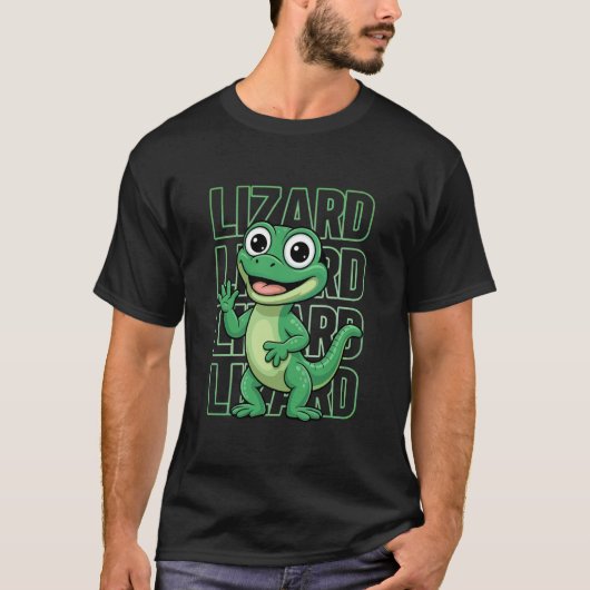 Schattige Hagedis Grappig T-shirt (Voorkant)
