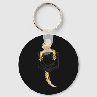 Schattige Hagedis Reptiel Luipaardgekko Poc Cadeau Sleutelhanger